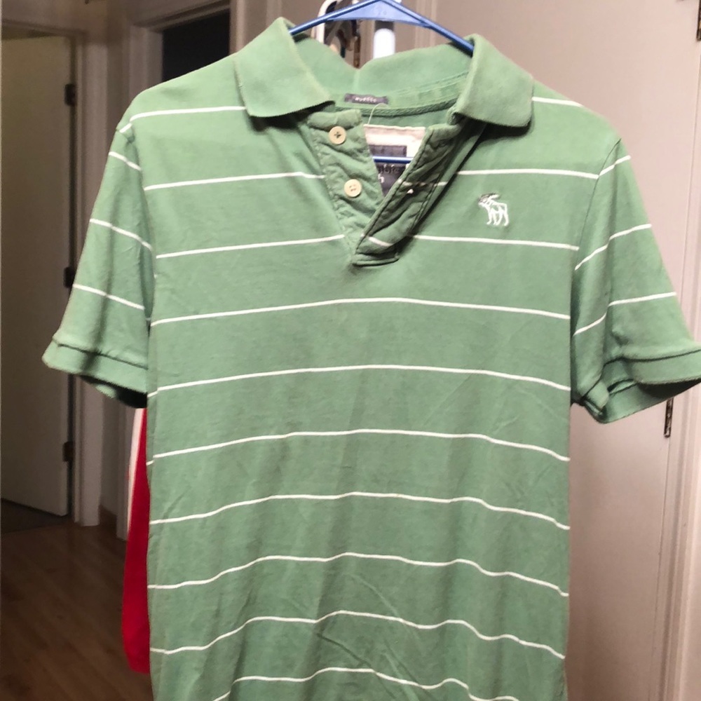 Green Abercrombie polo